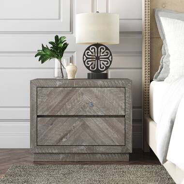 Rh herringbone store nightstand